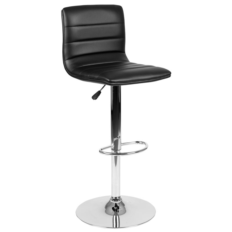 Wade Logan® Clift Modern Vinyl Adjustable Height Barstool with